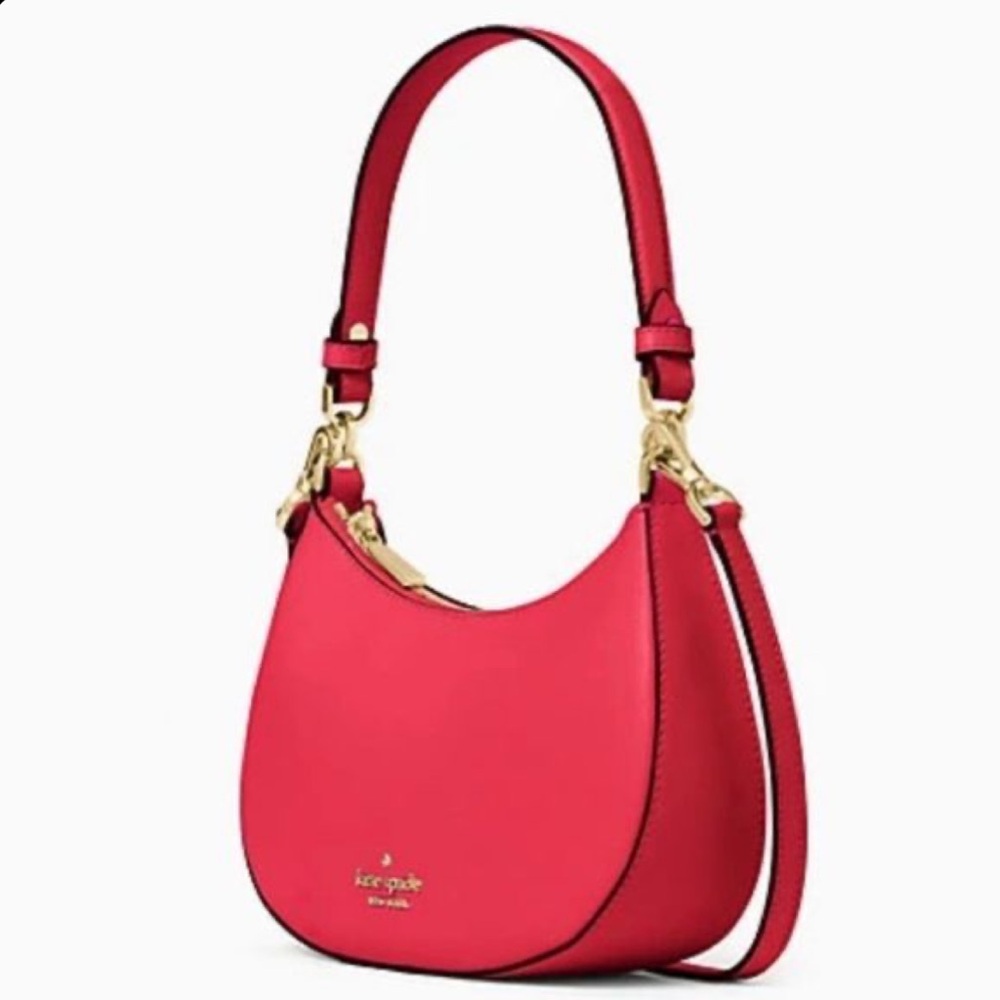 Kate Spade Staci Saffiano Leather Crossbody (Dark Water)